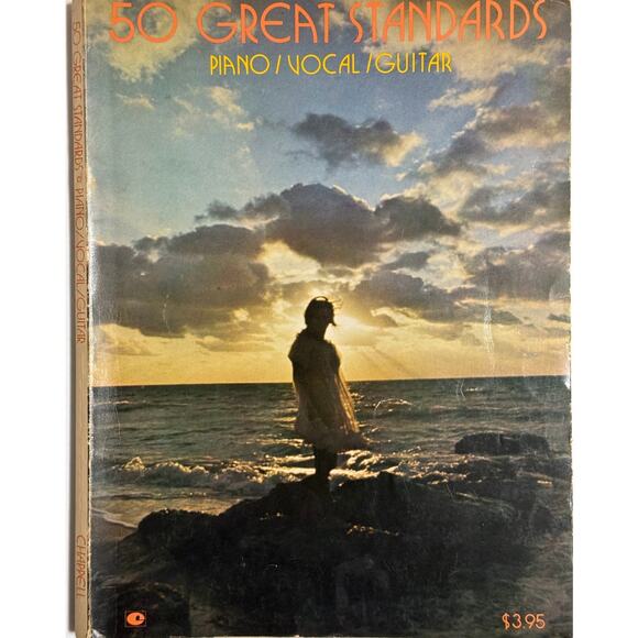 VTG 50 Great Standards Piano-Vocal-Guitar Music Book - Picture 1 of 2
